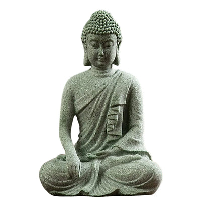 Stone Buddha Statue – Creative Tabletop Ornament for Meditation, Home Décor &amp; Housewarming Gift