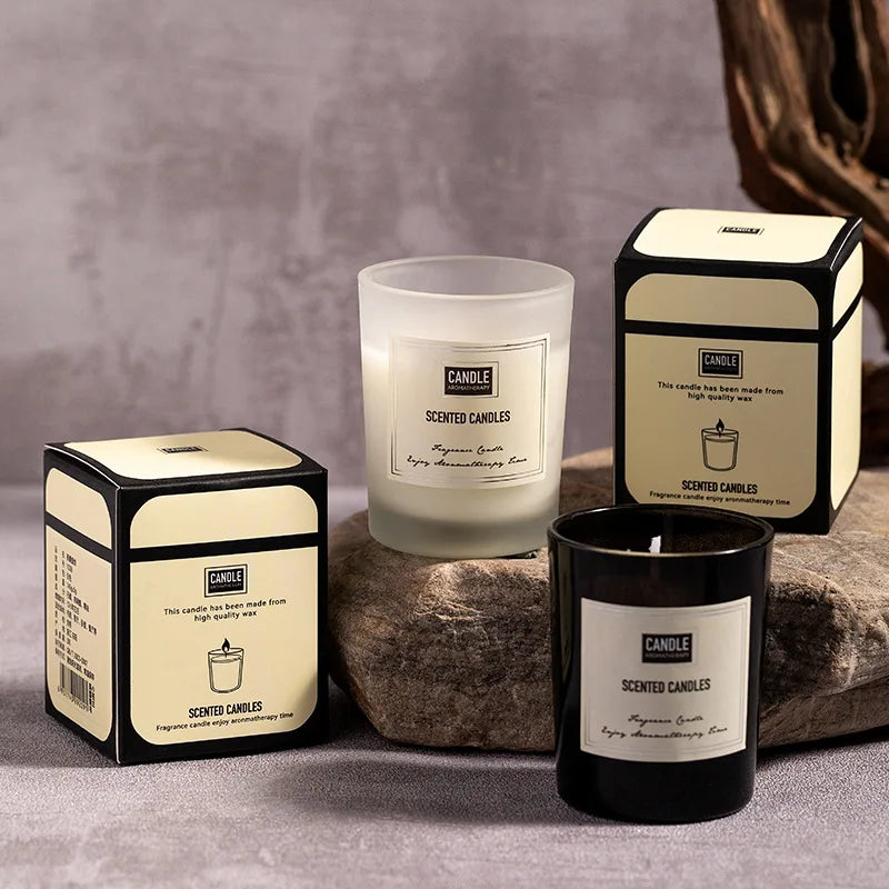 Modern European Aromatherapy Candle – Long-Lasting Fragrance in Decorative Cup