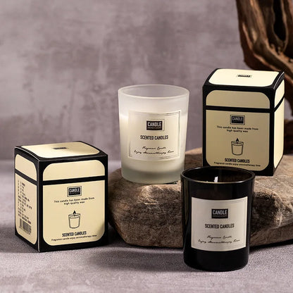 Modern European Aromatherapy Candle – Long-Lasting Fragrance in Decorative Cup