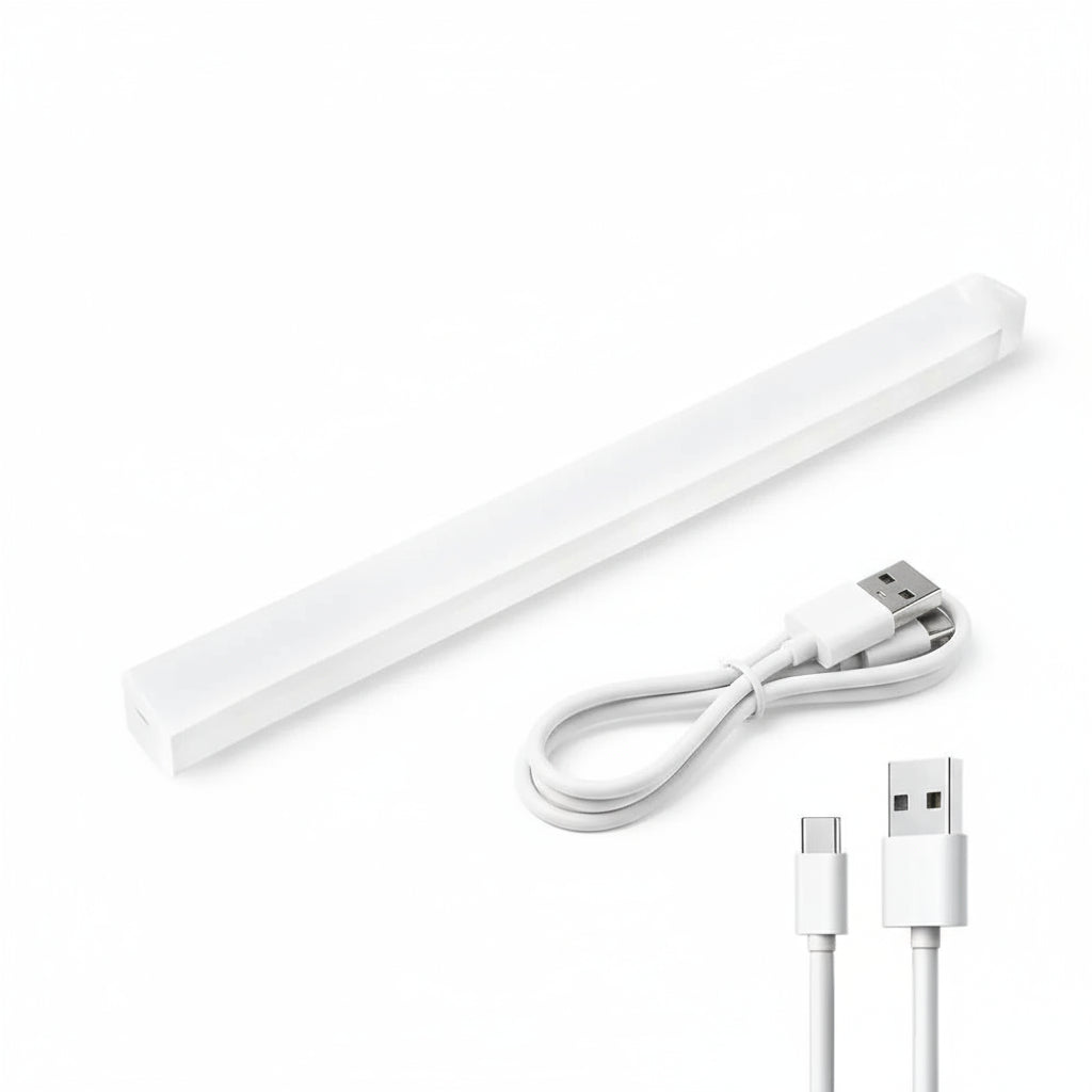 USB Rechargeable Motion Sensor LED Bar Light – Portable Cabinet, Closet &amp; Bedside Lamp