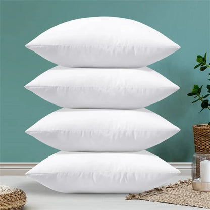 Natural Goose Feather &amp; Down Throw Pillows – Plush Cushion Inserts