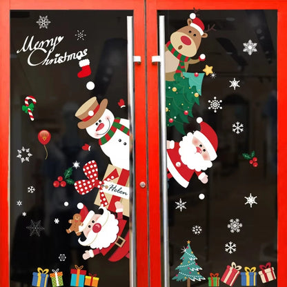 Christmas Wall &amp; Window Stickers – Holiday Décor Ornaments for Home &amp; New Year