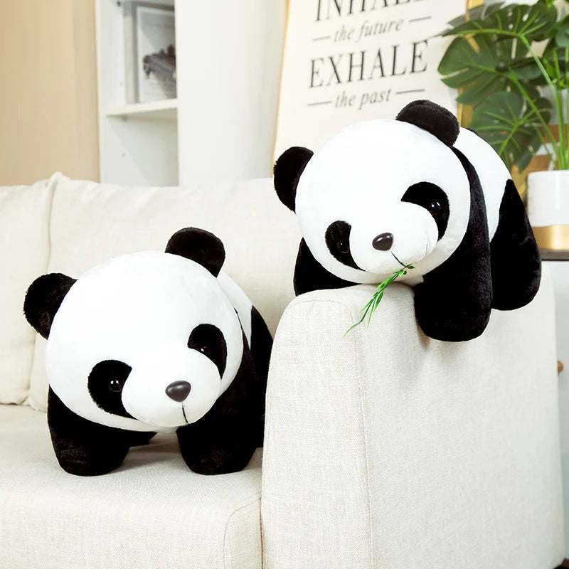 Cute Baby Panda Plush Toy (8in) – Soft Bamboo-Style Stuffed Animal Kawaii Doll for Kids &amp; Gifts