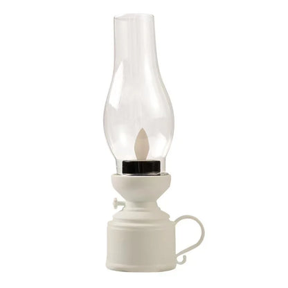 Vintage LED Lantern – Retro Hanging Oil Lamp Design, Battery Operated
