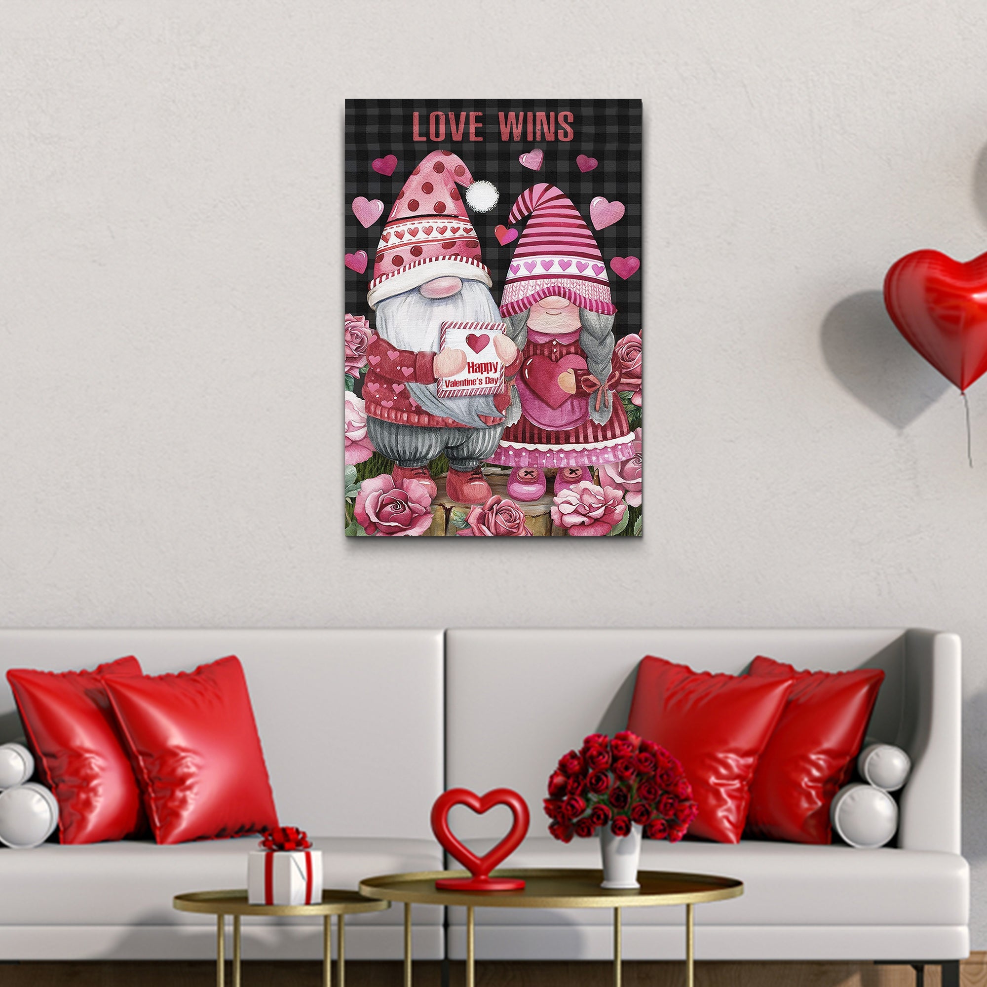 Valentine Gnomes Sign