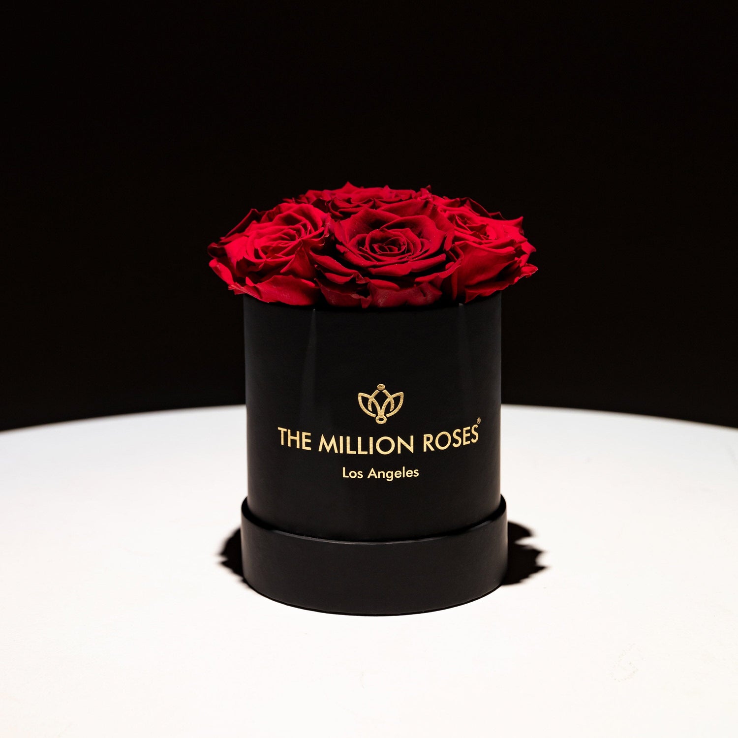 Basic Black Box | 7 Magenta &amp; Burgundy Roses