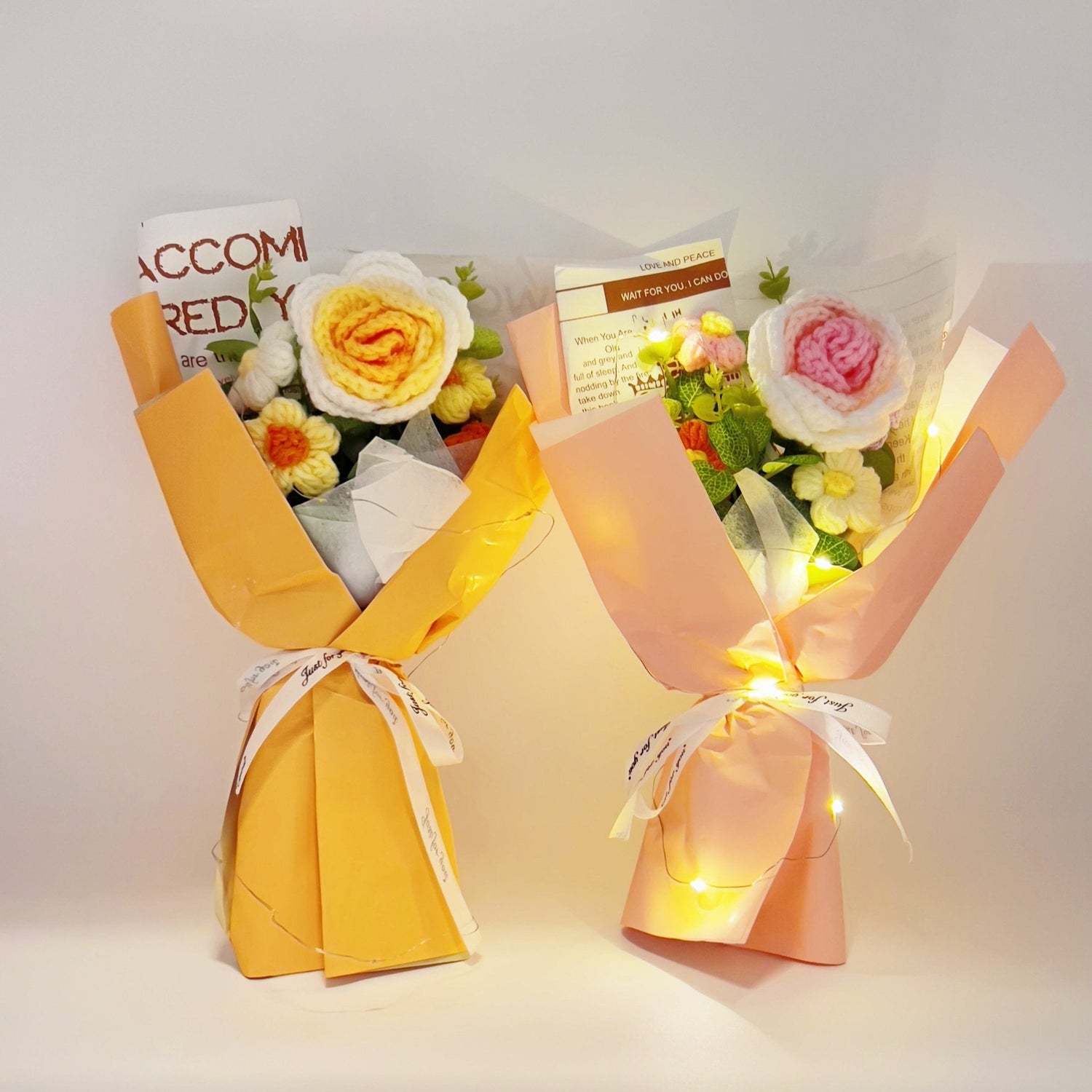 Rose Crochet Bouquet Romantic Gift for Girlfriend