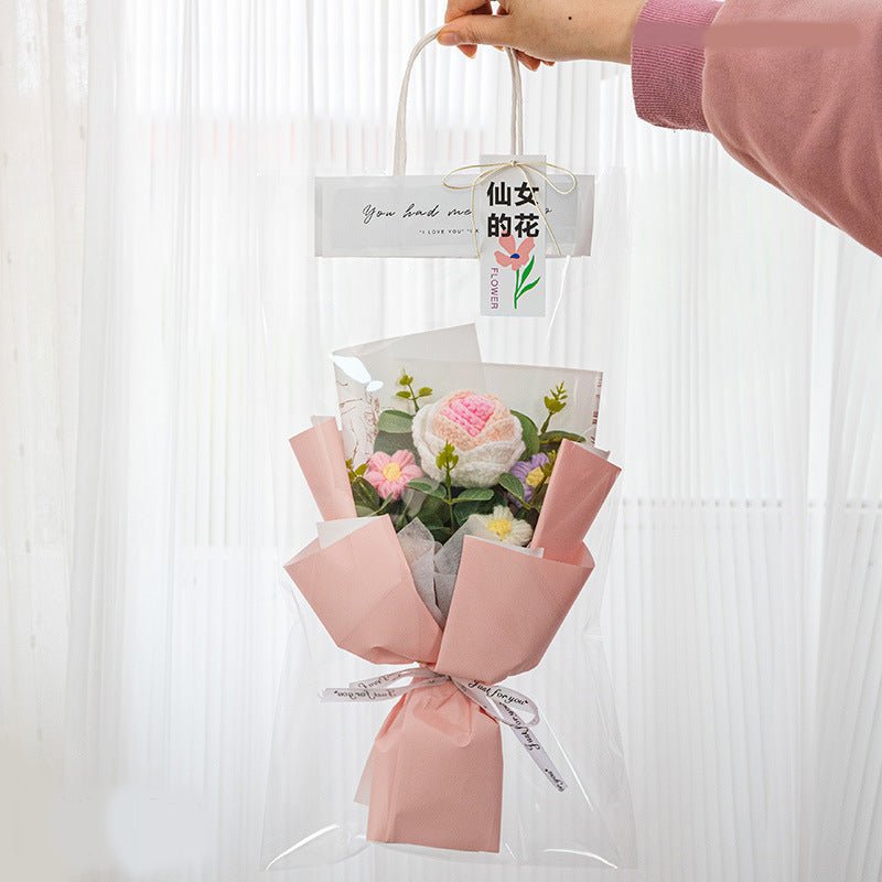Rose Crochet Bouquet Romantic Gift for Girlfriend