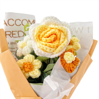 Rose Crochet Bouquet Romantic Gift for Girlfriend