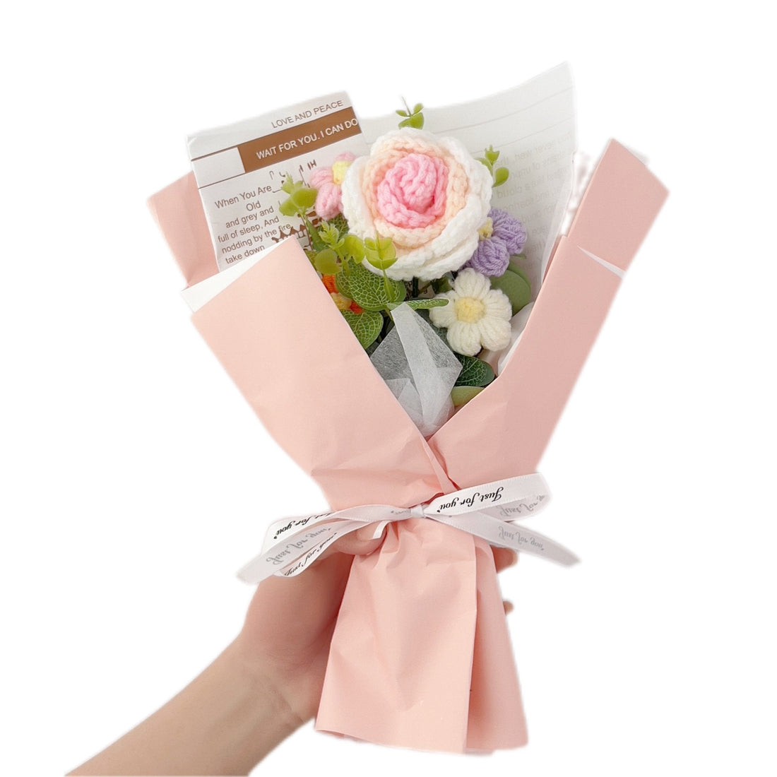 Rose Crochet Bouquet Romantic Gift for Girlfriend